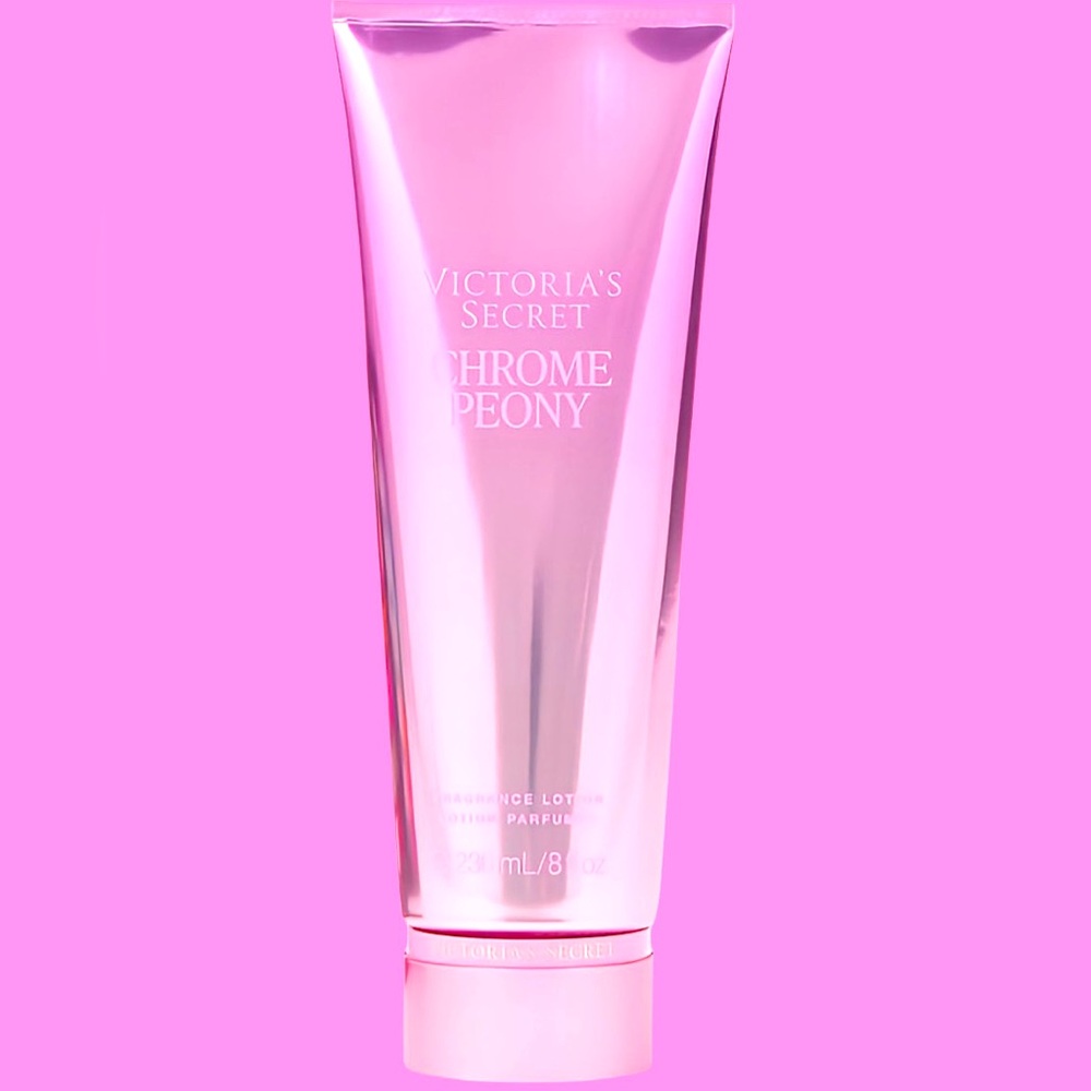 NWT NIB VICTORIA’S SECRET CHROME PEONY LTN CHAMPAGNE+JUICY RASPBERRY+DEWY PEONY - Picture 1 of 3